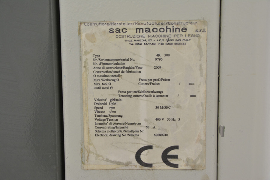 6634 - SZLIFIERKA DWUSTRONNA GÓRA/DÓŁ  SAC 4R