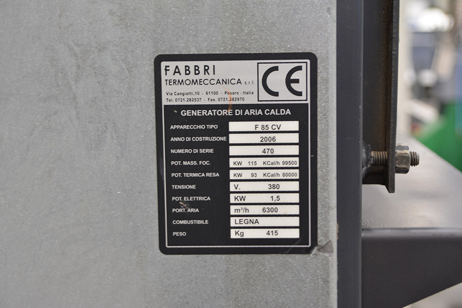 6080 - PIEC NADMUCHOWY FABBRI F85