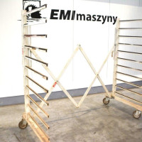 6225 - STOJAK LAKIERNICZY UŻYWANY BIAŁY JEDNOSTRONNY