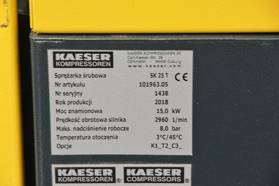 6457 - SPRĘŻARKA ŚRUBOWA KAESER SK25T