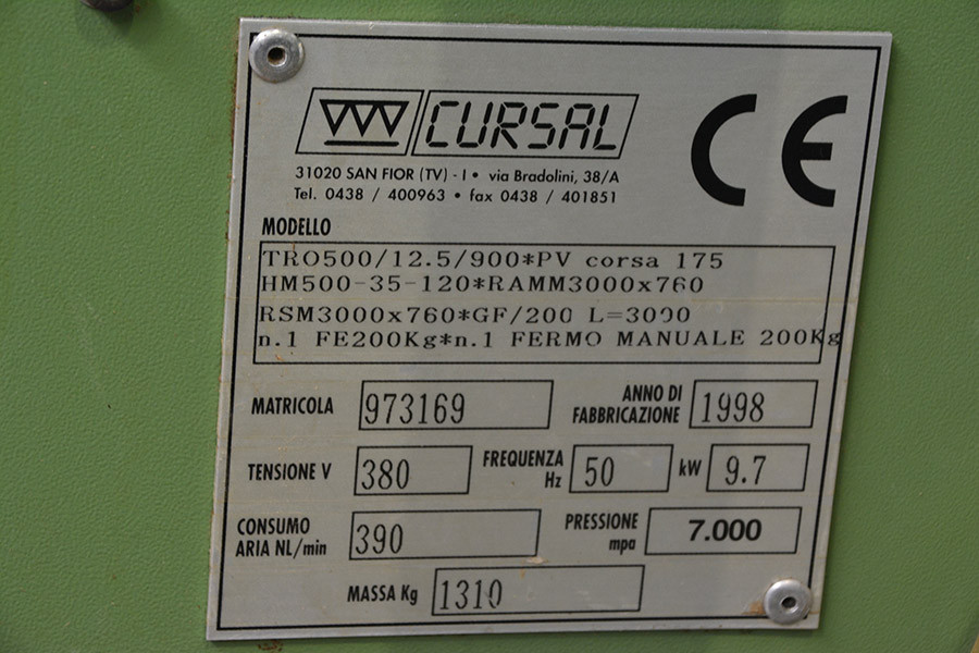 6493 - PIŁA POPRZECZNA  CURSAL TRO 500